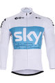 Kolesarski dres z dolgimi rokavi poletni - SKY 2018 SUMMER - svetlo modra/bela