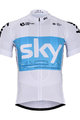Kolesarski dres s kratkimi rokavi - SKY 2018 KIDS - svetlo modra/bela