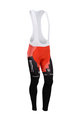 Kolesarske dolge hlače z naramnicami - BMC 2014 SUMMER - rdeča/črna