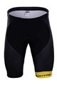 Kolesarske kratke hlače brez naramnic - LOTTO 2018 - črna/rumena
