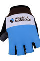BONAVELO Kolesarske rokavice s kratkimi prsti - AG2R 2018 - bela/modra/rjava