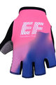 BONAVELO Kolesarske rokavice s kratkimi prsti - EDUCATION FIRST 2019 - modra/rožnata