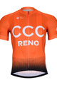 BONAVELO Kolesarski dres s kratkimi rokavi - CCC 2019 KIDS - oranžna