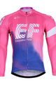 BONAVELO Kolesarski dres z dolgimi rokavi poletni - EDUCATION F. '19 SMR - modra/rožnata