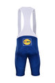 BONAVELO Kolesarske kratke hlače z naramnicami - QUICKSTEP 2019 - modra