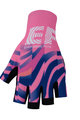 BONAVELO Kolesarske rokavice s kratkimi prsti - EDUCATION FIRST 2020 - rožnata/modra