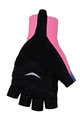 BONAVELO Kolesarske rokavice s kratkimi prsti - EDUCATION FIRST 2020 - rožnata/modra