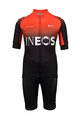BONAVELO Kolesarski dres kratek rokav in kratke hlače - INEOS 2020 KIDS - rdeča/črna