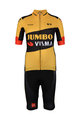 BONAVELO Kolesarski dres kratek rokav in kratke hlače - JUMBO-VISMA '20 KIDS - rumena/črna