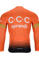 BONAVELO Kolesarski dres z dolgimi rokavi zimski - CCC 2020 WINTER - črna/oranžna