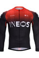 BONAVELO Kolesarski dres z dolgimi rokavi poletni - INEOS 2020 SUMMER - rdeča/črna