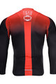 BONAVELO Kolesarski dres z dolgimi rokavi zimski - INEOS 2020 WINTER - rdeča/črna