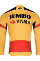 BONAVELO Kolesarski dres z dolgimi rokavi zimski - JUMBO-VISMA 2020 WNT - rumena
