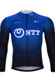 BONAVELO Kolesarski dres z dolgimi rokavi zimski - NTT 2020 WINTER - črna/modra