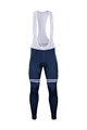 BONAVELO Kolesarske dolge hlače z naramnicami - TREK 2020 WINTER - modra