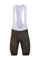 BONAVELO Kolesarske kratke hlače z naramnicami - AG2R 2020 - rjava