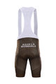 BONAVELO Kolesarske kratke hlače z naramnicami - AG2R 2020 - rjava