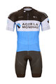 BONAVELO Kolesarski dres kratek rokav in kratke hlače - AG2R 2020 - bela/modra/rjava