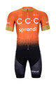 BONAVELO Kolesarski dres kratek rokav in kratke hlače - CCC 2020 - oranžna/črna