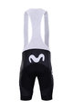 BONAVELO Kolesarske kratke hlače z naramnicami - MOVISTAR 2020 - črna