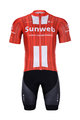 BONAVELO Kolesarski dres kratek rokav in kratke hlače - SUNWEB 2020 - črna/rdeča