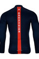 BONAVELO Kolesarski dres z dolgimi rokavi zimski - INEOS 2021 WINTER - črna/modra