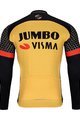 BONAVELO Kolesarski dres z dolgimi rokavi zimski - JUMBO-VISMA 2021 WNT - rumena