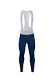 BONAVELO Kolesarske dolge hlače z naramnicami - MOVISTAR 2021 WINTER - modra
