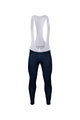 BONAVELO Kolesarske dolge hlače z naramnicami - TREK 2021 WINTER - modra