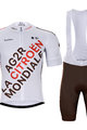 BONAVELO Kolesarski dres kratek rokav in kratke hlače - AG2R CITROËN 2022  - modra/bela/rjava