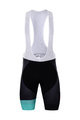 BONAVELO Kolesarske kratke hlače z naramnicami - BIKE EXCHANGE 2021 - svetlo modra/črna