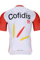 BONAVELO Kolesarski dres s kratkimi rokavi - COFIDIS 2021 - bela/rdeča