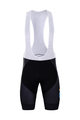 BONAVELO Kolesarske kratke hlače z naramnicami - DSM 2022 - črna/modra