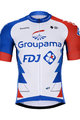 BONAVELO Kolesarski dres kratek rokav in kratke hlače - GROUPAMA FDJ 2021 - bela/modra/rdeča