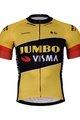 BONAVELO Kolesarski dres s kratkimi rokavi - JUMBO-VISMA 2022 - rumena/črna