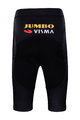 BONAVELO Kolesarske kratke hlače brez naramnic - JUMBO-VISMA '23 KIDS - črna