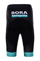 BONAVELO Kolesarski dres kratek rokav in kratke hlače - BORA 2022 KIDS - zelena/bela/črna