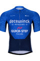 BONAVELO Kolesarski dres kratek rokav in kratke hlače - QUICKSTEP 2021 - bela/modra