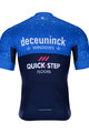 BONAVELO Kolesarski dres kratek rokav in kratke hlače - QUICKSTEP 2021 - bela/modra