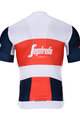 BONAVELO Kolesarski dres s kratkimi rokavi - TREK 2021 - modra/bela/rdeča