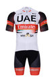 BONAVELO Kolesarski dres kratek rokav in kratke hlače - UAE 2021 - bela/črna