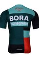 BONAVELO Kolesarski dres kratek rokav in kratke hlače - BORA 2022 - rdeča/črna/zelena
