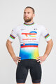 BONAVELO Kolesarski dres s kratkimi rokavi - TOTAL ENERGIES 2024 - bela/rumena/rdeča/modra