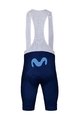 BONAVELO Kolesarske kratke hlače z naramnicami - MOVISTAR 2022 - modra