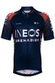 BONAVELO Kolesarski dres s kratkimi rokavi - INEOS 2022 KIDS - rdeča/modra