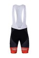 BONAVELO Kolesarske kratke hlače z naramnicami - UAE 2022  - črna/rdeča/bela