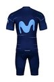 BONAVELO Kolesarski dres kratek rokav in kratke hlače - MOVISTAR 2022 - modra/bela
