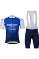 BONAVELO Kolesarski dres kratek rokav in kratke hlače - QUICKSTEP 2022 - modra/bela