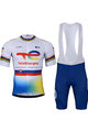 BONAVELO Kolesarski dres kratek rokav in kratke hlače - TOTAL ENERGIES 2023 - rumena/bela/modra