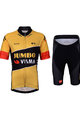 BONAVELO Kolesarski dres kratek rokav in kratke hlače - JUMBO-VISMA 2022  - rumena/črna